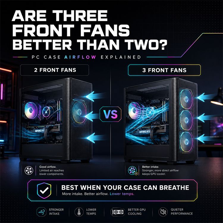 Are Three Front Fans Better Than Two?
